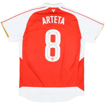 2015-16 Arsenal Home Shirt Arteta #8 - 7/10 - (L)