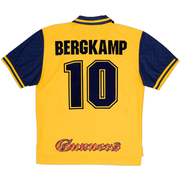 1996-97 Arsenal Away Shirt Bergkamp #10 - 8/10 - (L)