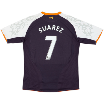 Camiseta de la tercera equipación del Liverpool 2012-13 Suarez #7 - 7/10 - (L)