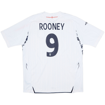 2007-09 England Home Shirt Rooney #9 - 5/10 - (XL)