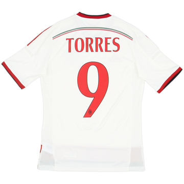2014-15 AC Milan Away Shirt Torres #9 - 7/10 - (S)