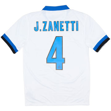 2013-14 Inter Milan Away Shirt J.Zanetti #4 - 8/10 - (S)