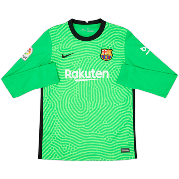 2020-21 Barcelona GK Shirt - 9/10 - (XL.Boys)