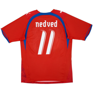 2006-08 Czech Republic Basic Home Shirt Nedved #11 - 8/10 - (L)