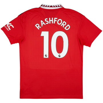 2022-23 Manchester United Home Shirt Rashford #10 - 8/10 - (L)