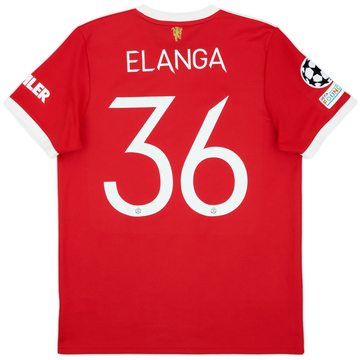 2021-22 Manchester United Home Shirt Elanga #36 - 10/10 - (L)