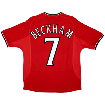 2000-02 Manchester United Home Shirt Beckham #7 - 7/10 - (XS)