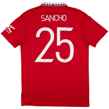 2022-23 Manchester United Home Shirt Sancho #25 - 6/10 - (L)