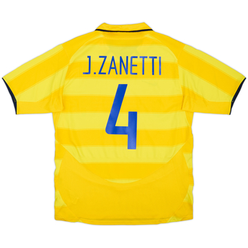 2003-04 Inter Milan Away Shirt J.Zanetti #4 - 7/10 - (XL)