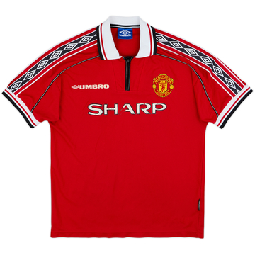 1998-00 Manchester United Home Shirt - 4/10 - (L)