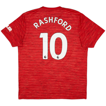 2020-21 Manchester United Home Shirt Rashford #10 - 5/10 - (XL)