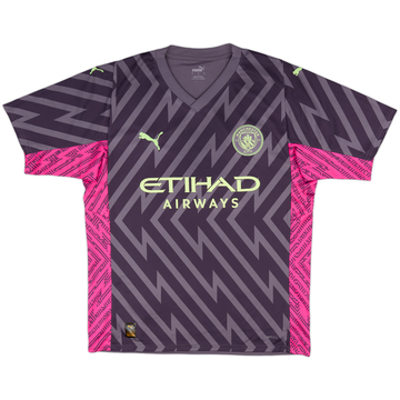 2023-24 Manchester City GK S/S Shirt - 8/10 - (L)