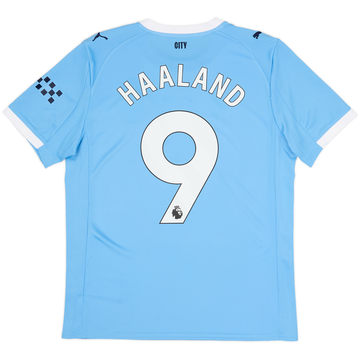 2025-26 Manchester City Home Shirt Haaland #9 - 8/10 - (M)