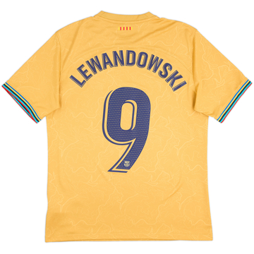 2022-23 Barcelona Away Shirt Lewandowski #9 - 6/10 - (M)