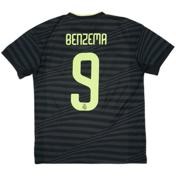 2022-23 Real Madrid Third Shirt Benzema #9 - 8/10 - (M)
