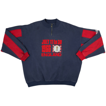 1995-96 England adidas 1/4 Zip Drill Top - 6/10 - (L)