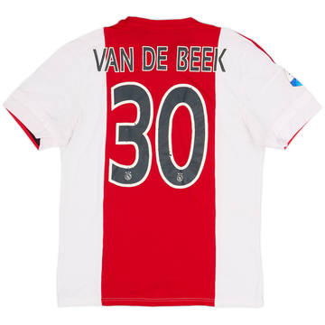 2015-16 Ajax Home Shirt Van De Beek #30 - 6/10 - (M)