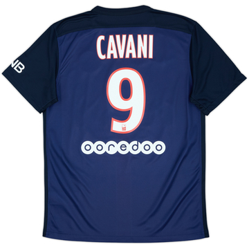 2015-16 Paris Saint-Germain Home Shirt Cavani #9 - 9/10 - (M)
