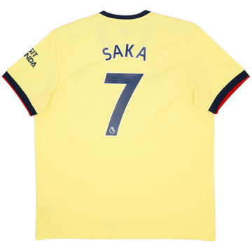 2021-22 Arsenal Away Shirt Saka #7 - 8/10 - (XXL)