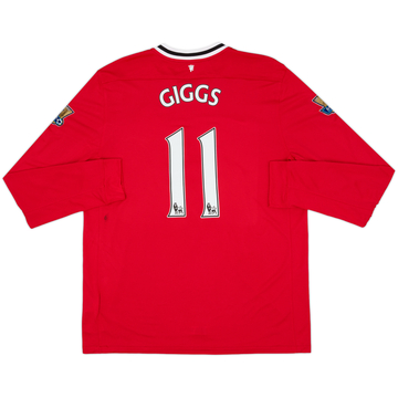 2011-12 Manchester United Home L/S Shirt Giggs #11 - 7/10 - (XL)