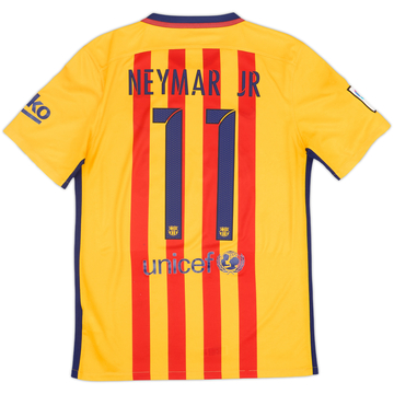 2015-16 Barcelona Away Shirt Neymar Jr #11 - 6/10 - (S)