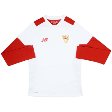 2016-17 Sevilla New Balance Training L/S Shirt - 8/10 - (S)