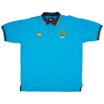 1997-99 Manchester City Kappa Polo Shirt - 9/10 - (XL)