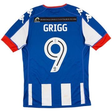 2016-17 Wigan Signed Home Shirt Grigg #9 - 6/10 - (M)