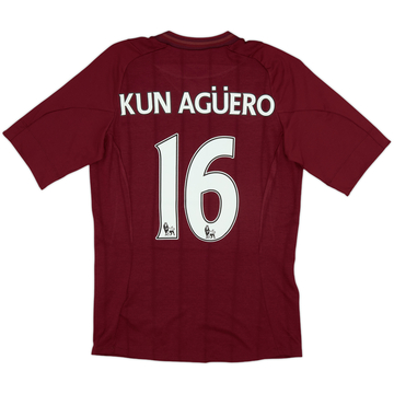 2012-13 Manchester City Away Shirt Kun Aguero #16 (S)