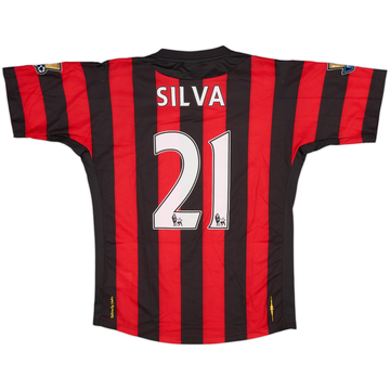 2011-12 Manchester City Away Shirt Silva #21 (S)