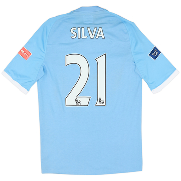 2010-11 Manchester City 'FA Cup Final' Home Shirt Silva #21 (S)
