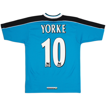 1998-99 Aston Villa Away Shirt Yorke #10 - 8/10 - (Y)