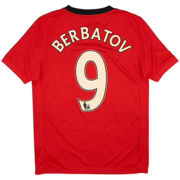 2009-10 Manchester United Home Shirt Berbatov #9 - 7/10 - (S)