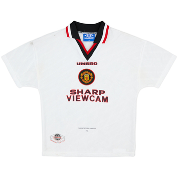 1996-97 Manchester United Away Shirt - 8/10 - (L.Boys)