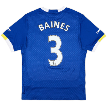 2016-17 Everton Home Shirt Baines #3 - 9/10 - (S)