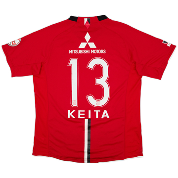 2008 Urawa Red Diamonds Home Shirt Keita #13 - 6/10 - (L)