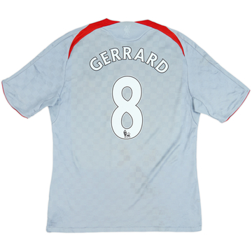 2008-09 Liverpool Away Shirt Gerrard #8 - 6/10 - (L)