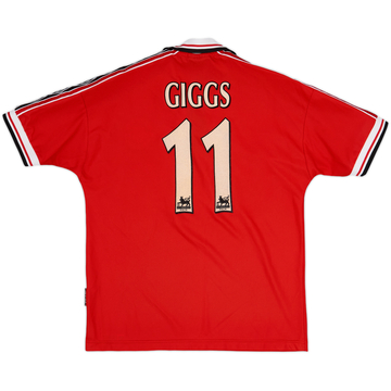 1998-00 Manchester United Home Shirt Giggs #11 - 8/10 - (M)
