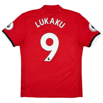 2017-18 Manchester United Home Shirt Lukaku #9 - 8/10 - (M)