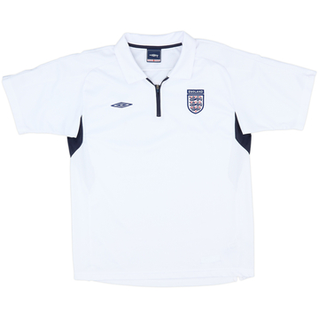 2004-06 England Umbro 1/4 Zip Polo Shirt - 10/10 - (M)