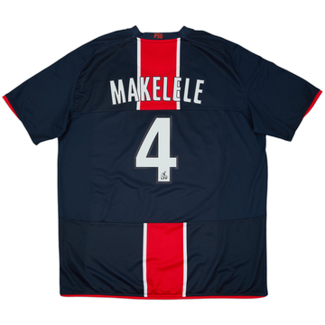 2008-09 Paris Saint-Germain Home Shirt Makelele #4 - 7/10 - (XXL)