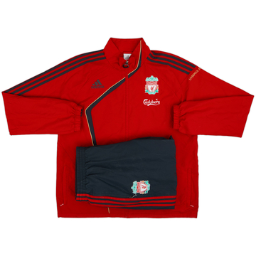2009-10 Liverpool adidas Tracksuit - 8/10 - (XL)