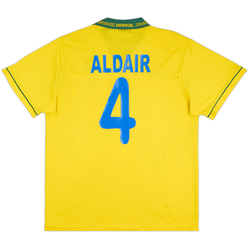 1994 Brazil Home Shirt Aldair #4 - 8/10 - (XL)