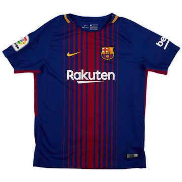 2017-18 Barcelona Home Shirt - 8/10 - (L.Boys)