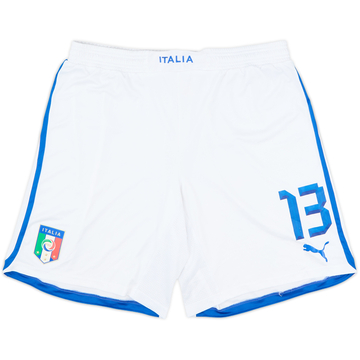 2012-13 Italy Player Issue Alternate Home Shorts #13 - 7/10 - (XL)