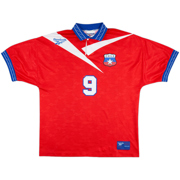 1997-99 Chile Home Shirt #9 (Zamorano) - 7/10 - (L)