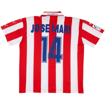1997-98 Atletico Madrid Home Shirt Jose Mari #14 - 8/10 - (S)