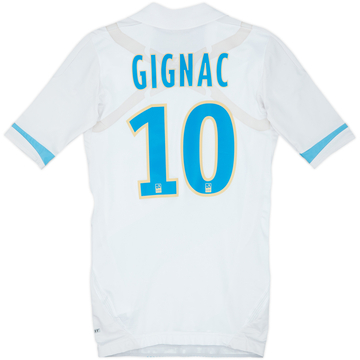 2011-12 Olympique Marseille Player Issue TechFit Home Shirt Gignac #10 - 8/10 - (S)