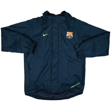 2007-08 Barcelona Nike Hooded Rain Jacket - 8/10 - (S)