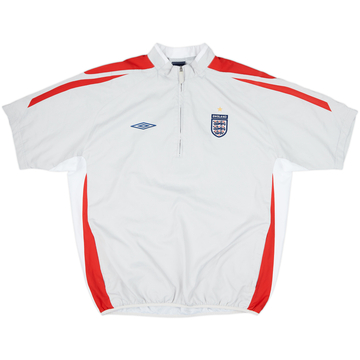2007-08 England Umbro 1/4 Zip S/S Training Top - 8/10 - (XL)